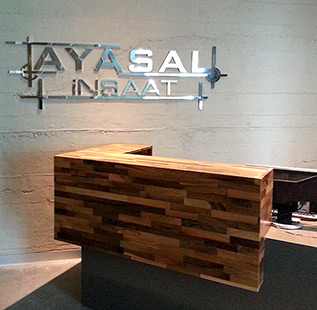 Ayasal İnşaat Krom Tabela