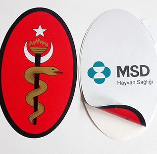MSD Hayvan Sağlığı Çift Taraflı PVC Sticker Basımı