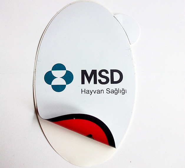 MSD Hayvan Sağlığı Çift Taraflı PVC Sticker Basımı